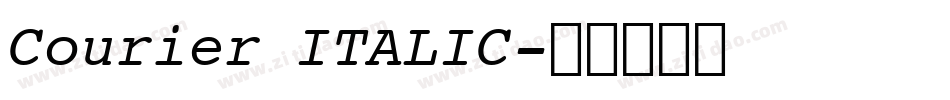 Courier ITALIC字体转换